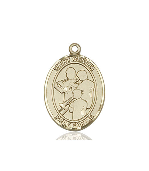 14kt Gold St. Cecilia / Marching Band Medal