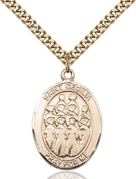 Gold Filled St. Cecilia / Choir Pendant