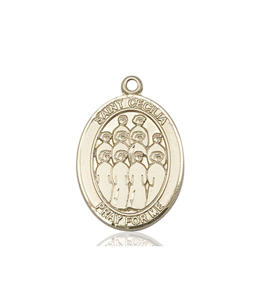 14kt Gold St. Cecilia / Choir Medal