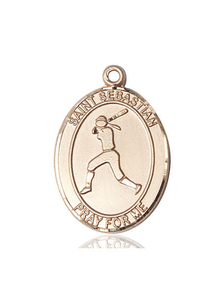 14kt Gold St. Sebastian / Softball Medal