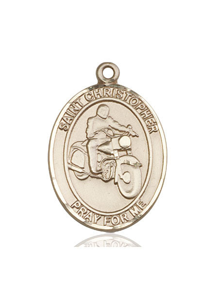 14kt Gold St. Christopher Medal