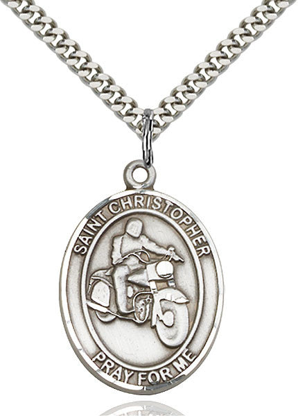 Sterling Silver St. Christopher Pendant