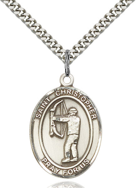 Sterling Silver St. Christopher Pendant