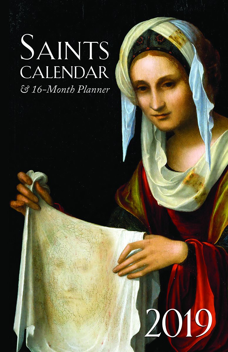 Saints Calendar & 16 Month Daily Planner 2019
