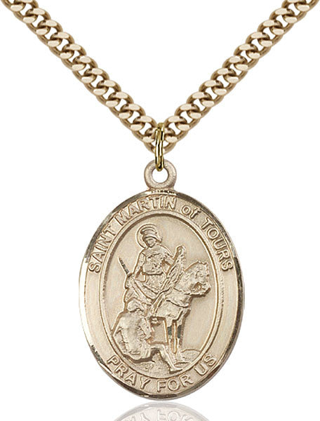 Gold Filled St. Martin of Tours Pendant