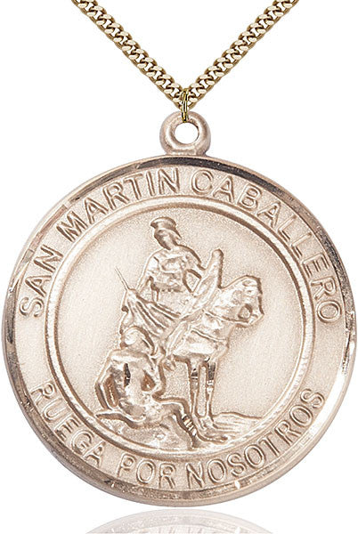 Gold Filled San Martin Caballero Pendant