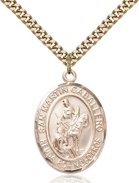 Gold Filled San Martin Caballero Pendant