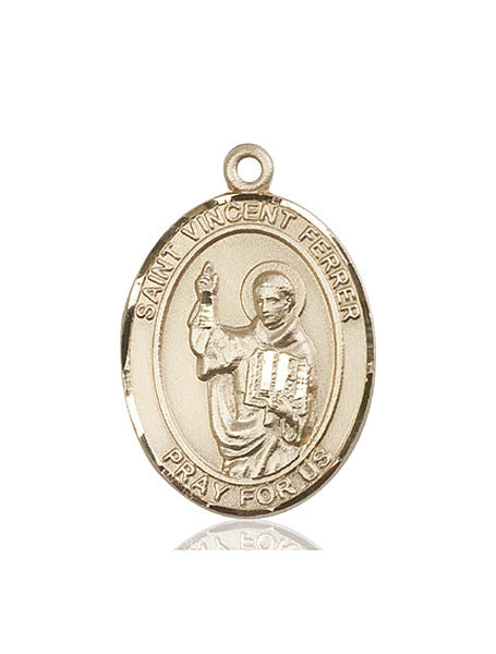 14kt Gold St. Vincent Ferrer Medal