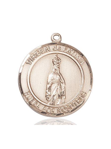 Medalla Virgen de Fátima Oro 14kt