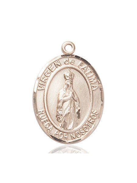 14kt Gold Virgen de Fatima Medal