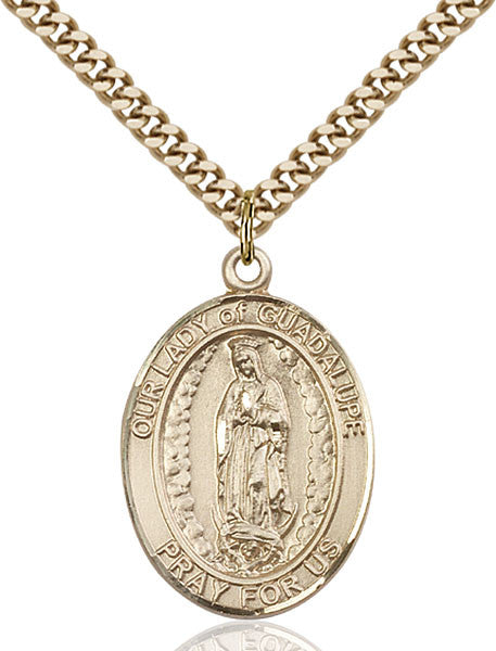 Gold Filled O/L of Guadalupe Pendant