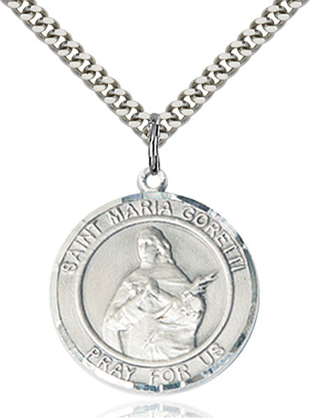 Colgante de Plata de Ley Santa María Goretti