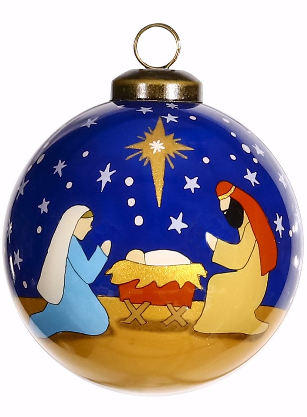 Round O Holy Night Ornament 3"
