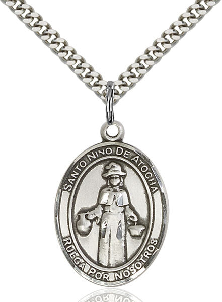 Sterling Silver Nino de Atocha Pendant