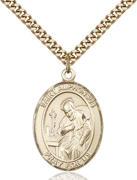 Colgante de San Alfonso bañado en oro