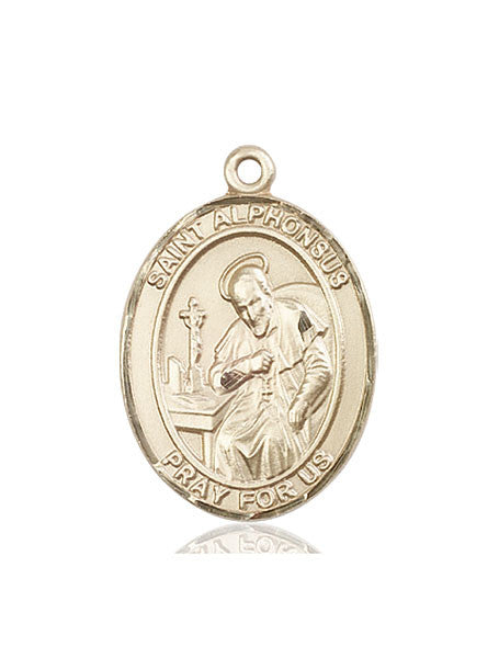Medalla de San Alfonso en oro de 14kt