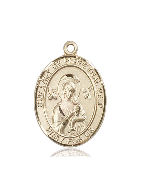 14kt Gold O/L of Perpetual Help Medal