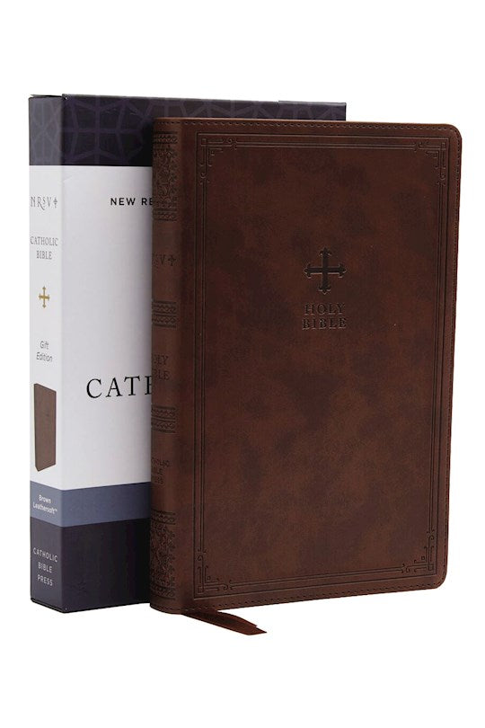 Nueva Biblia estándar revisada - Imitación de cuero marrón 