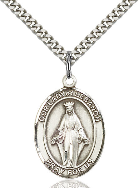 Sterling Silver O/L of Lebanon Pendant
