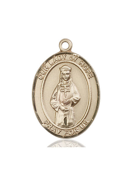 14kt Gold O/L of Hope Medal