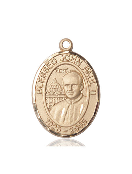 Medalla del Papa Juan Pablo II en oro de 14kt