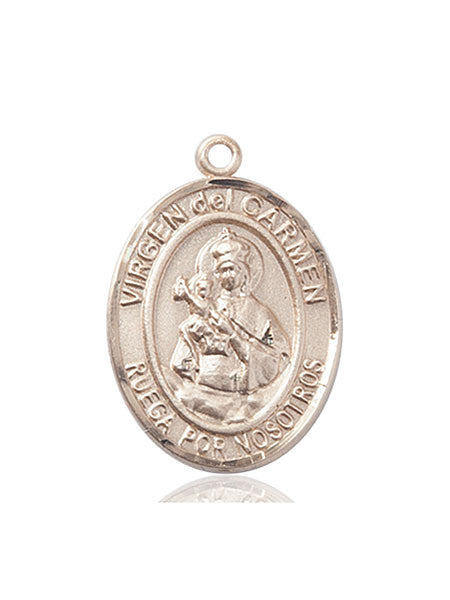 Medalla Virgen del Carmen Oro 14kt