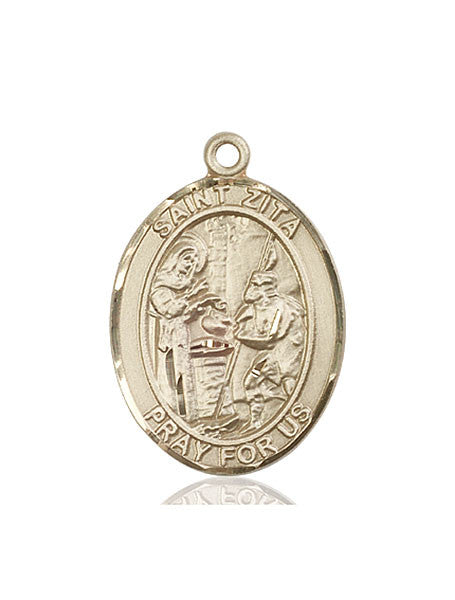 14kt Gold St. Zita Medal