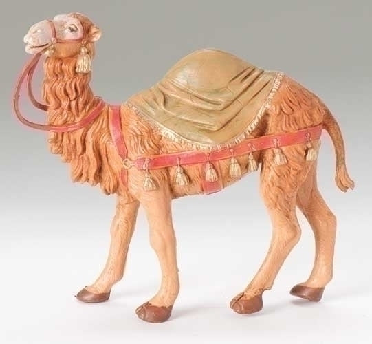 Figura de camello con manta, escala de escala de 5" [Fontanini]