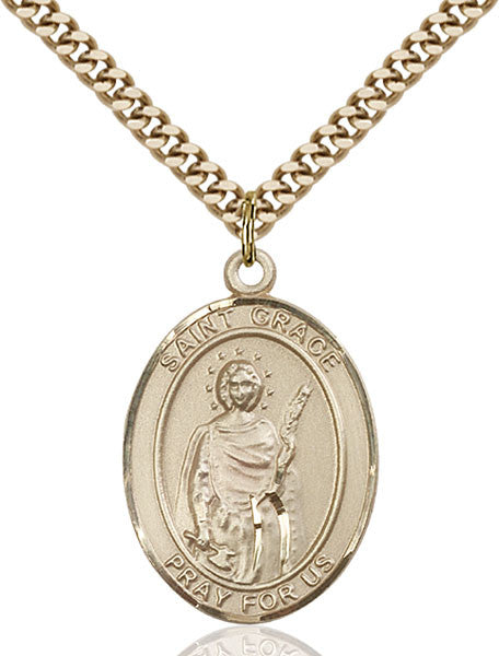 Colgante de Santa Gracia lleno de oro