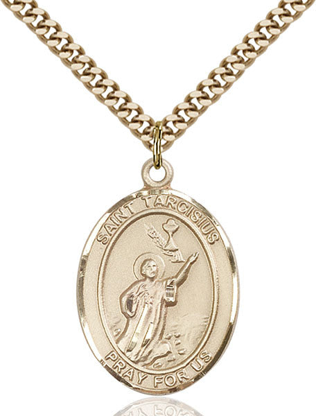 Colgante de San Tarsicio lleno de oro