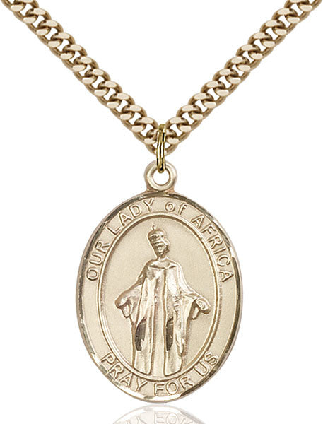 Gold Filled O/L of Africa Pendant