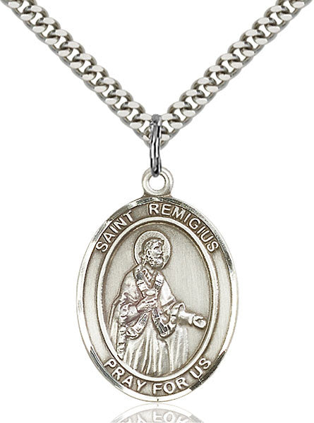 Colgante San Remigio de Reims en Plata de Ley