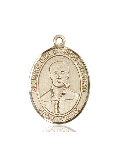 14kt Gold Blessed Pier Giorgio Frassati Medal