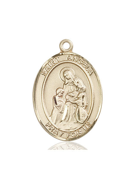 Medalla de oro de 14 quilates de Santa Ángela Merici