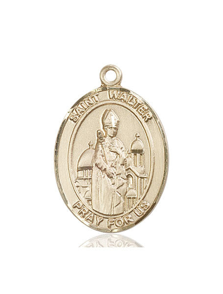 14kt Gold St. Walter of Pontnoise Medal
