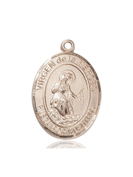 Medalla Virgen de la Merced Oro 14kt