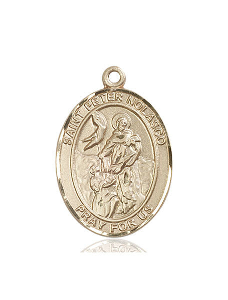 Medalla San Pedro Nolasco Oro 14kt