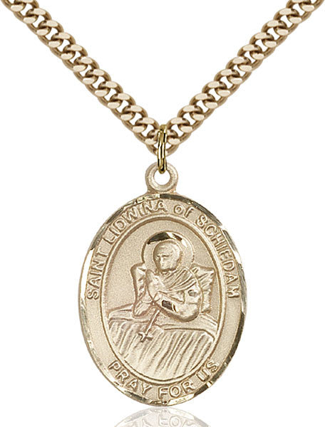 Gold Filled St. Lidwina of Schiedam Pendant