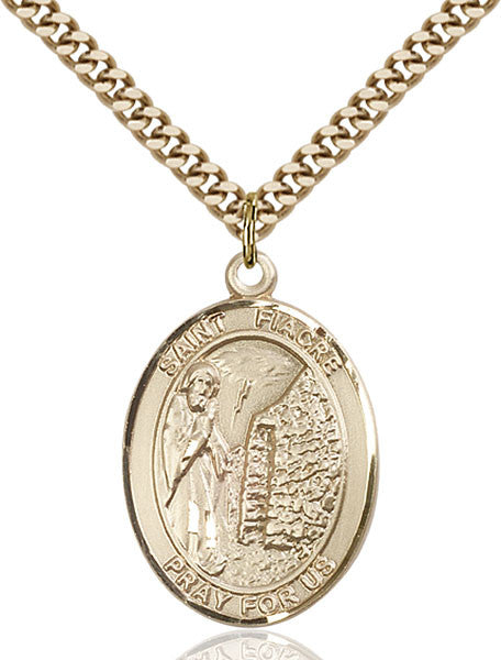 Gold Filled St. Fiacre Pendant