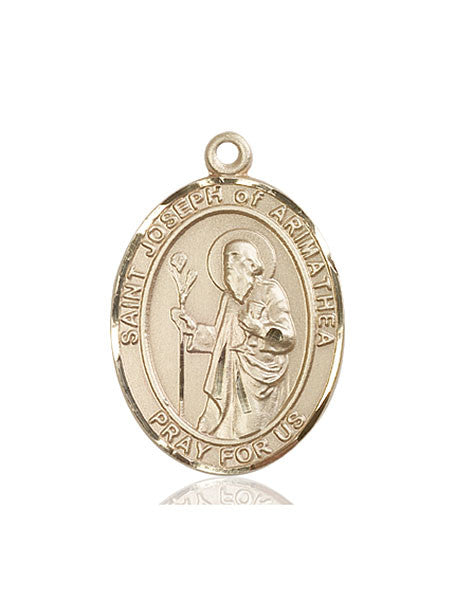 Medalla de San José de oro de 14 kt