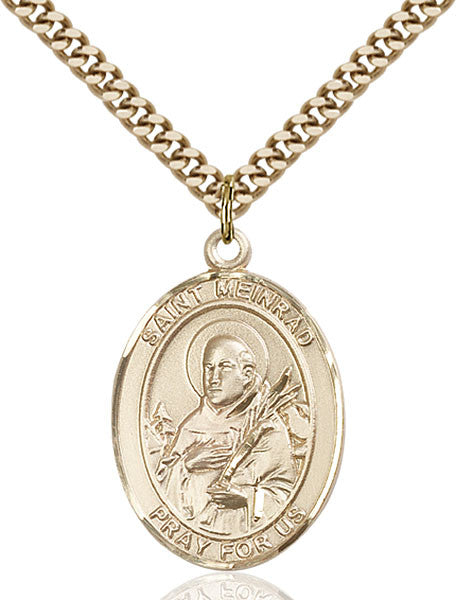 Gold Filled St. Meinrad of Einsideln Pendant