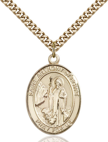 Gold Filled St. Anthony of Egypt Pendant