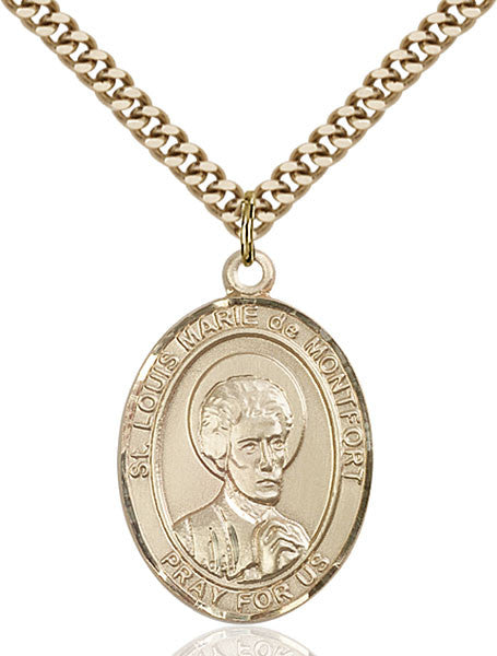 Gold Filled St. Louis Marie de Montfort Pendant