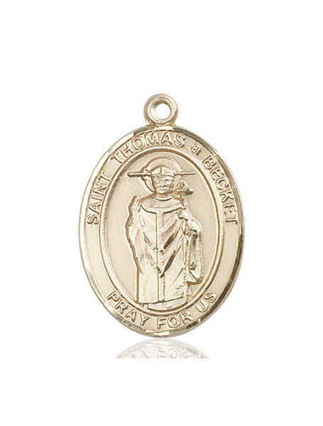 14kt Gold St. Thomas A Becket Medal