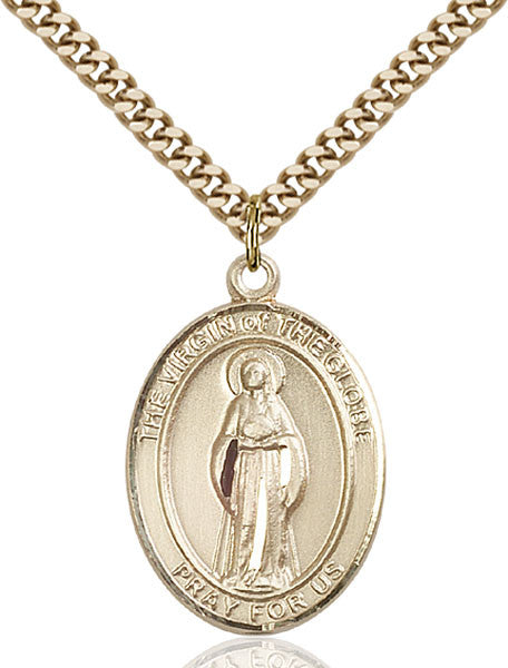 Colgante Virgen del Globo Gold Filled