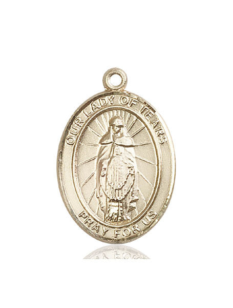 14kt Gold O/L of Tears Medal
