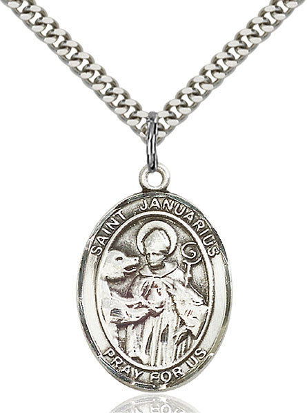 Colgante de San Genaro en Plata de Ley