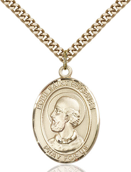 Colgante Papa San Eugenio I bañado en oro