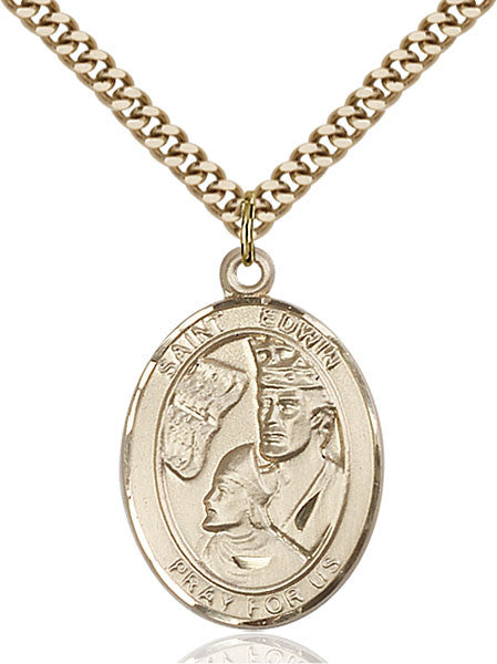 Gold Filled St. Edwin Pendant