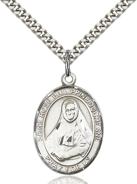 Colgante de Plata de Ley con Santa Rosa Filipina